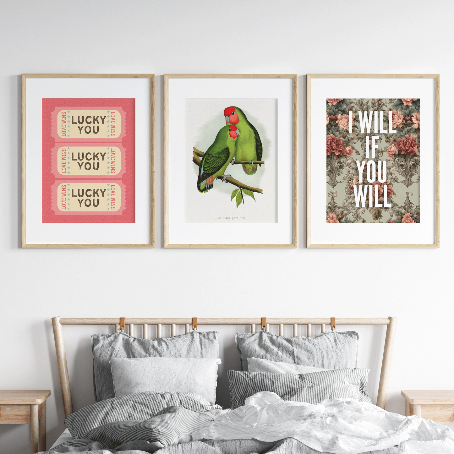 Gallery Wall Mock Up Bedroom