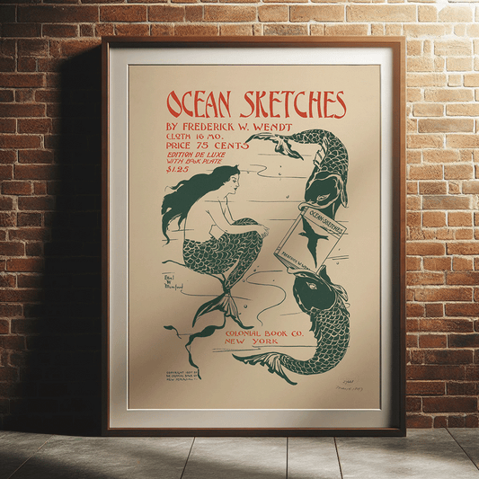 Ocean Sketches - Vintage Illustration Print