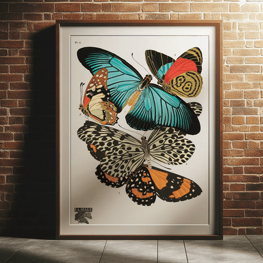 Butterflies - Vintage Illustration Print