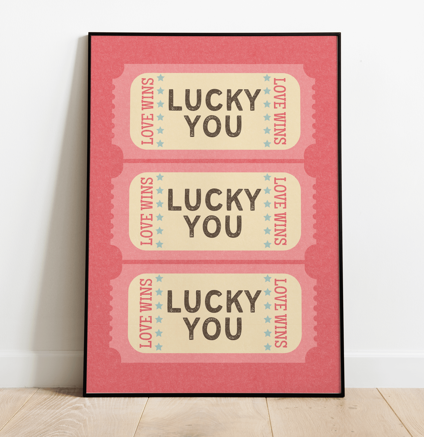 Lucky You Tickets - Retro Inspired Print