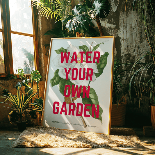 Water Your Own Garden - Quirky Print